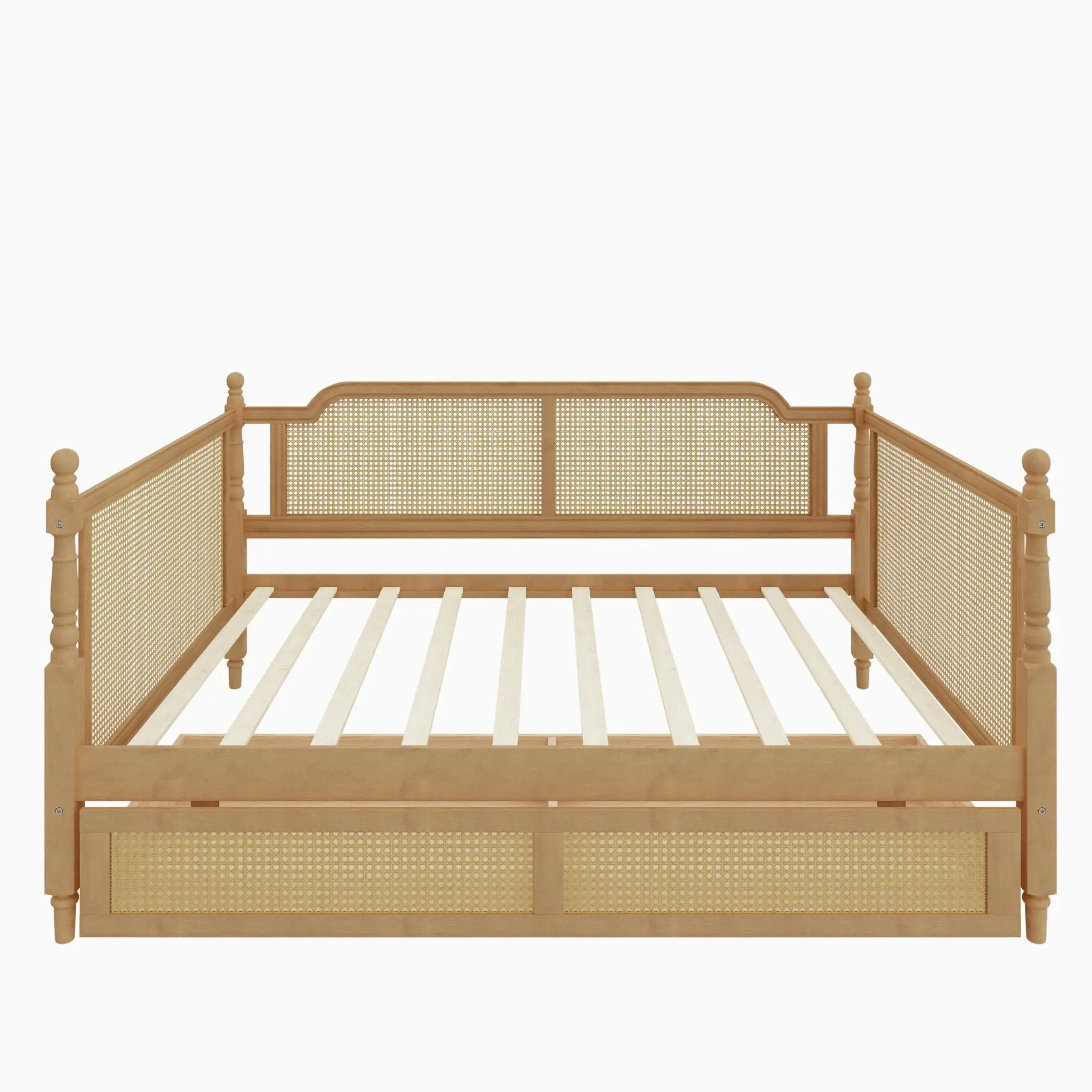 Full Size Daybed With 2 Drawers - Walnut by HouseOfZazla