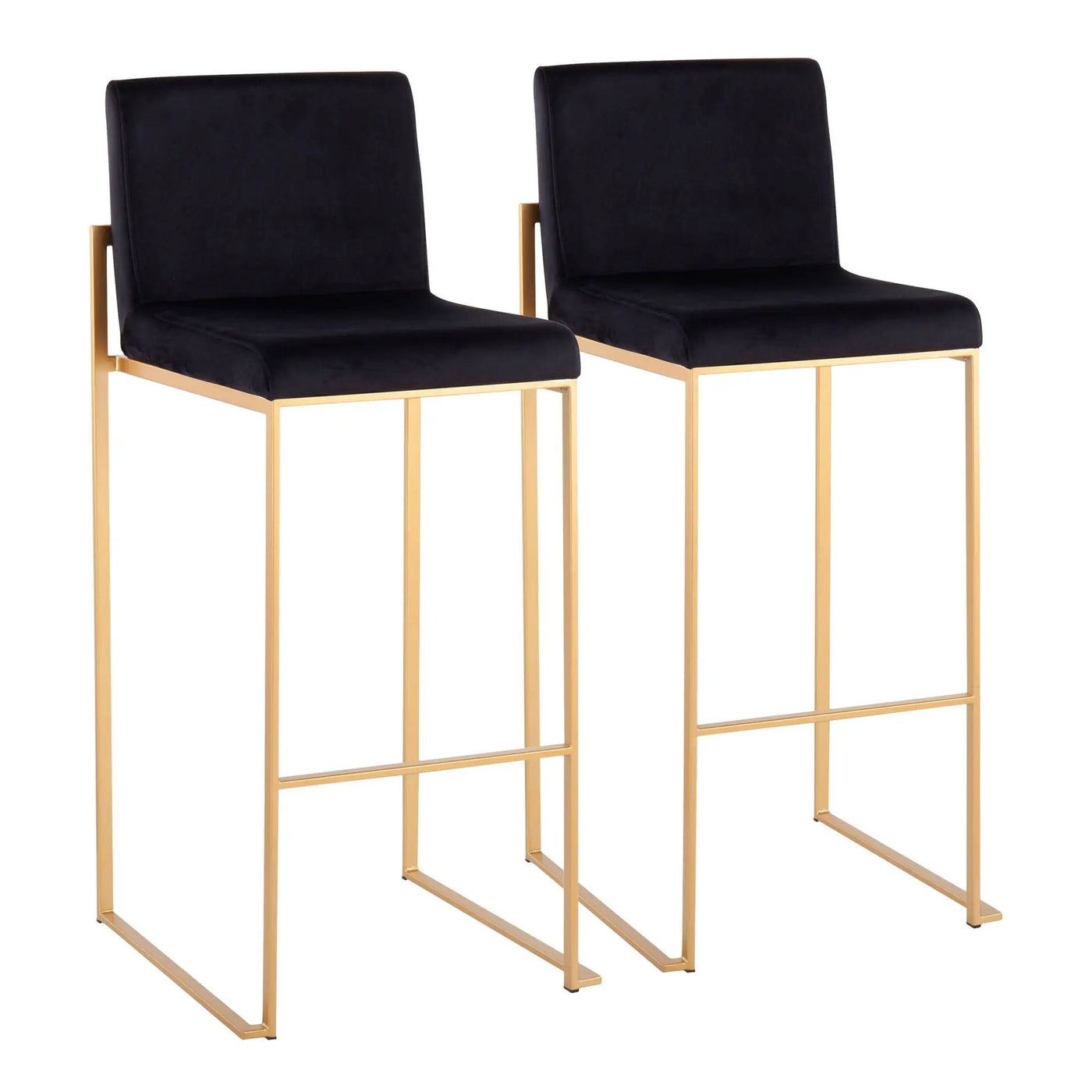 Fuji - Contemporary Design High Back Barstool by HouseOfZazla