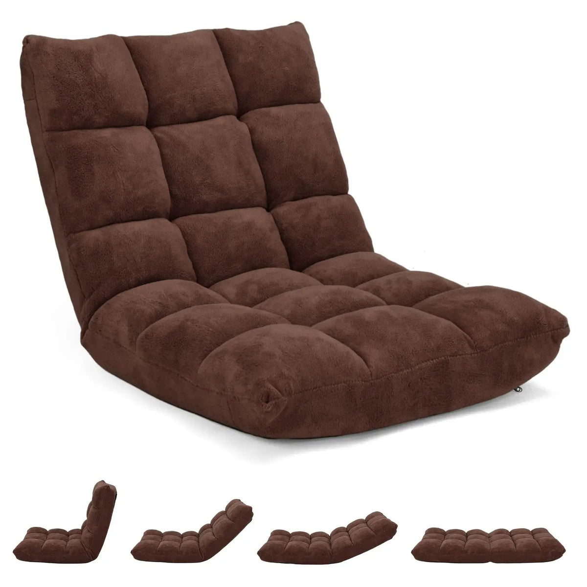 Adjustable 14-position Cushioned Floor Chair by DirectDeals