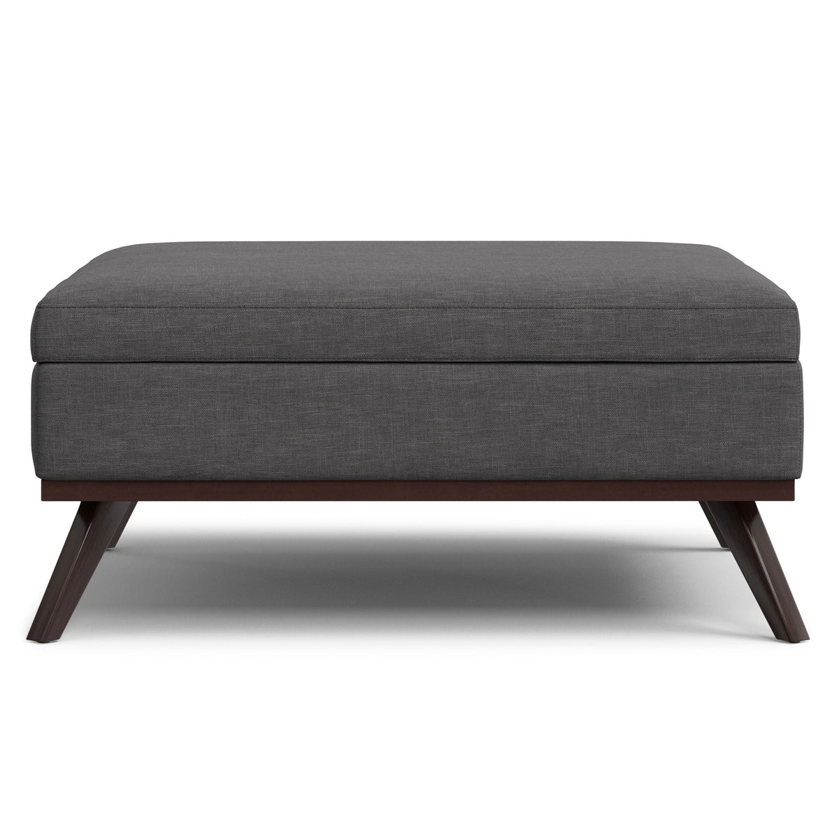 Multifunctional Square Coffee Table Storage Ottoman with Lift-Top Storage - Faux Leather or Fabric, photo 11 of 40