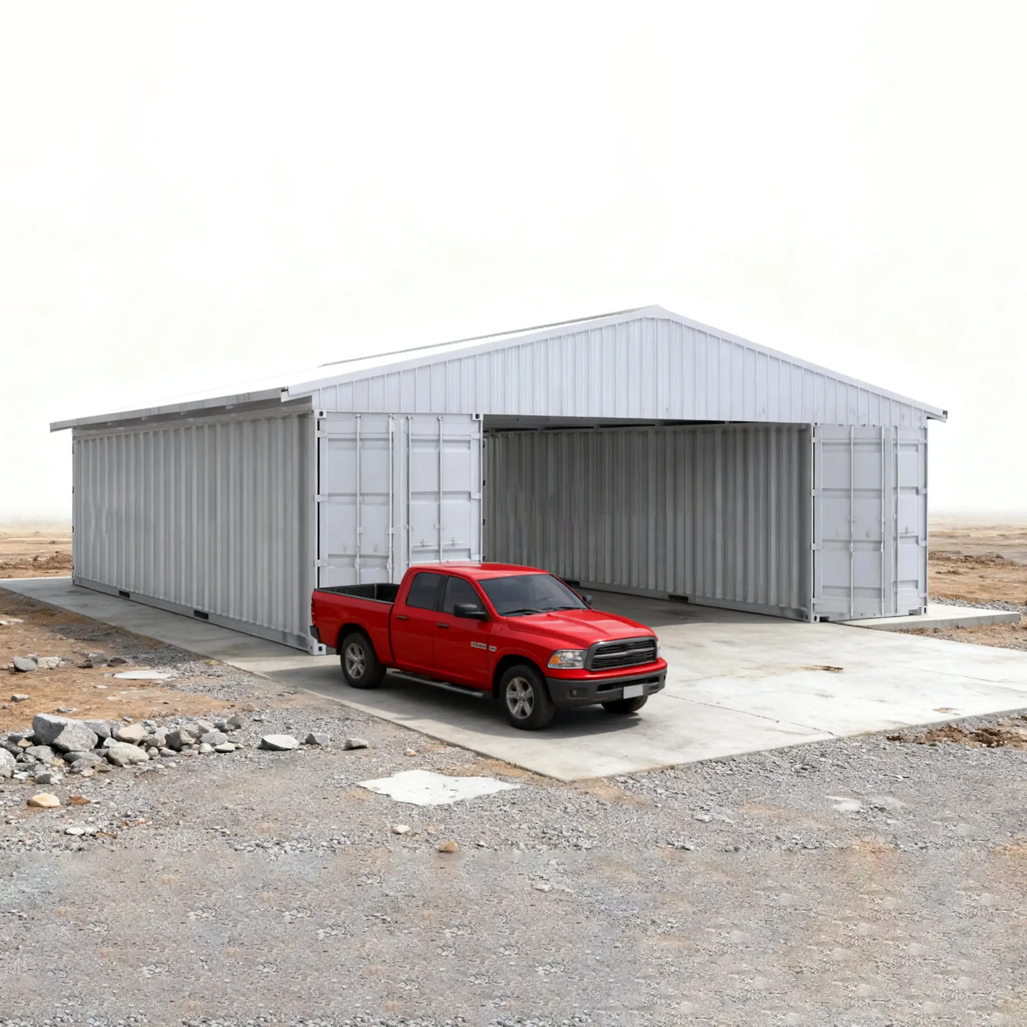 40FT x 36FT Container Roof Kit – Heavy-Duty Steel Shelter by HouseOfZazla