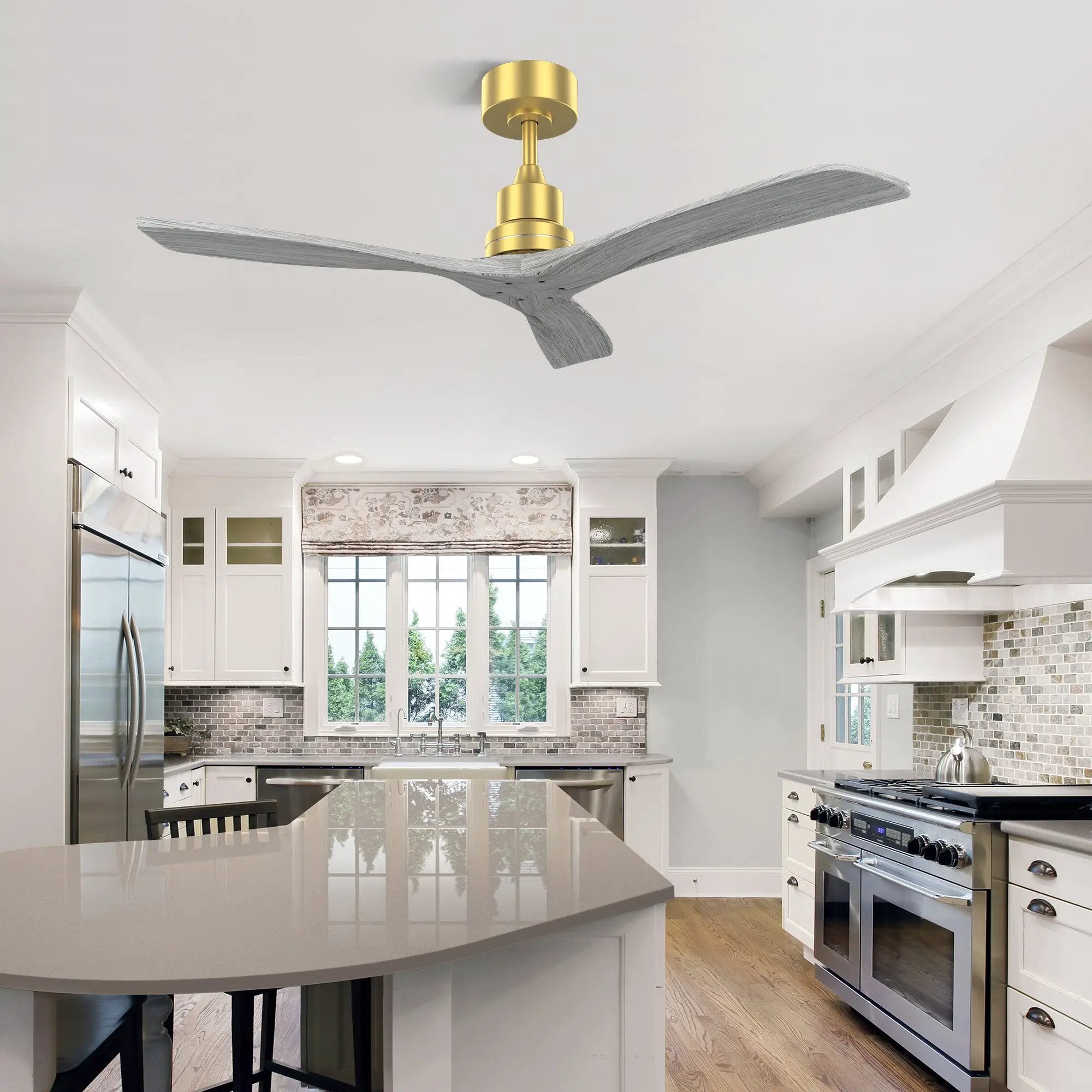 52 Inch Indoor Ceiling Fan Without Light by HouseOfZazla