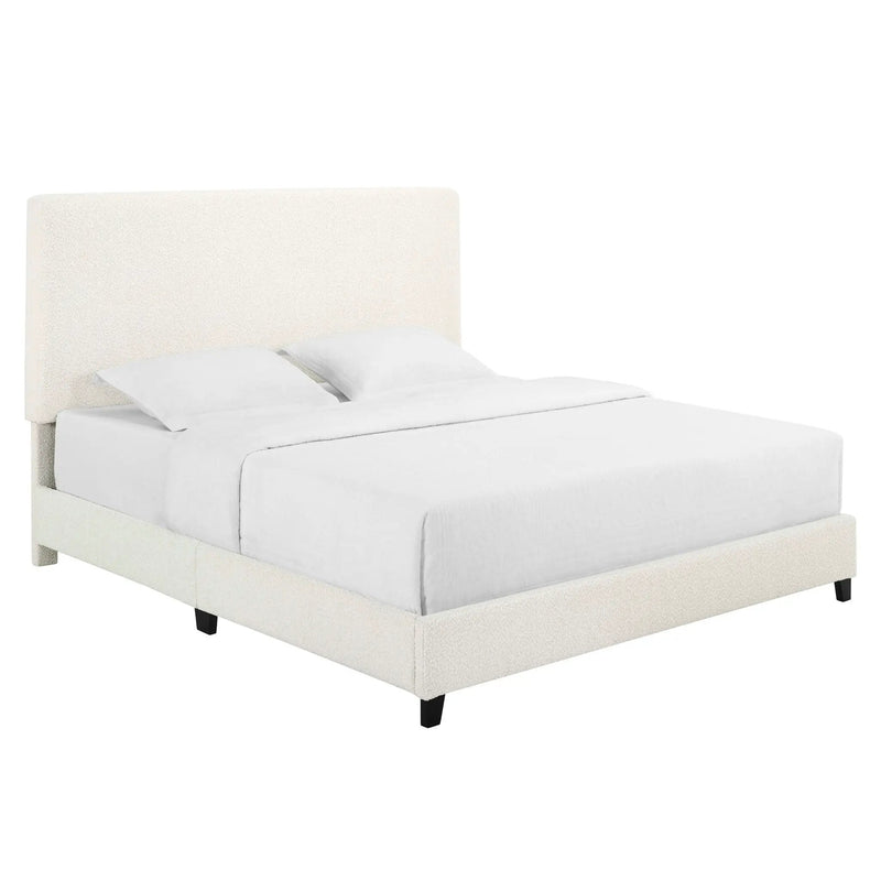 Upholstered Headboard Platform Bed by Unique Piece Furniture