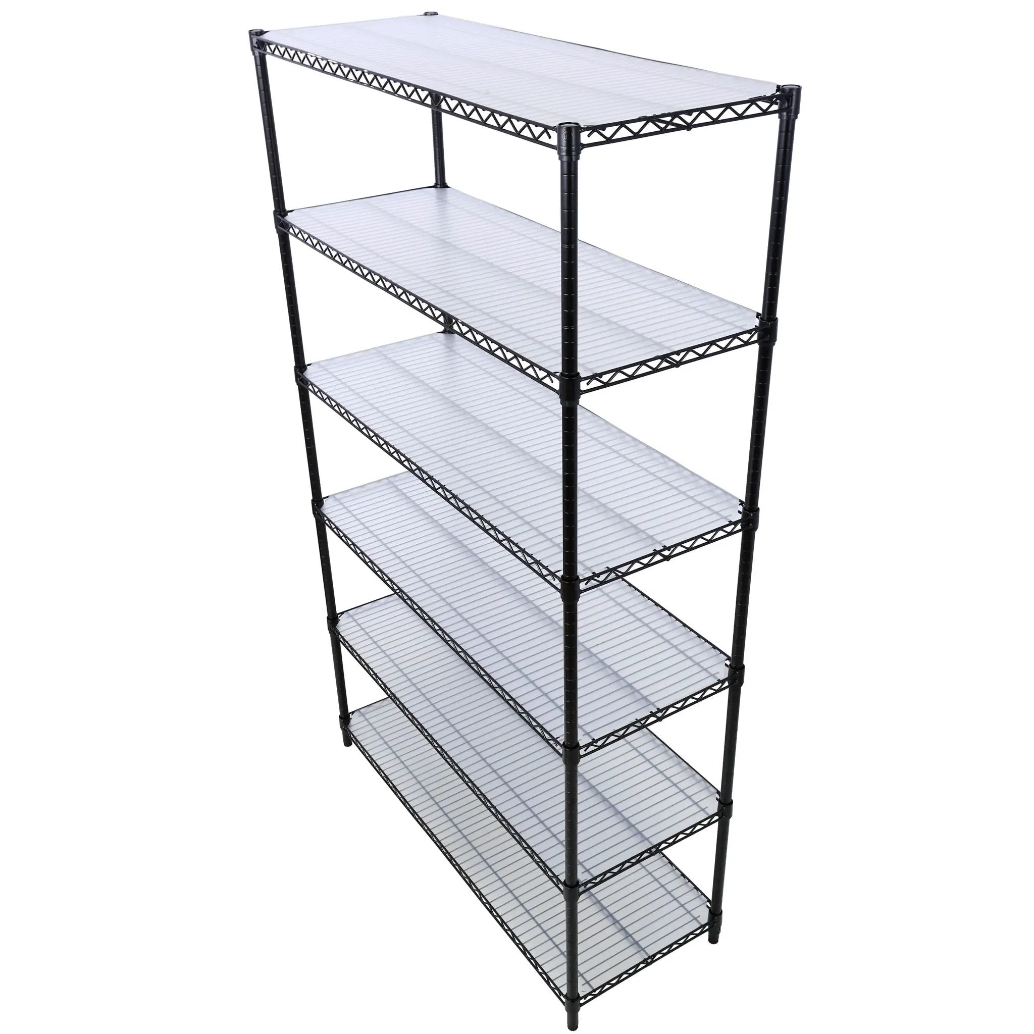 6 Tier 6000Lbs Capacity Nsf Metal Shelf Wire Shelving Unit, Heavy Duty Adjustable Storage Rack With Wheels & Shelf Liners For Commercial Grade Utility Steel Storage Rack by HouseOfZazla
