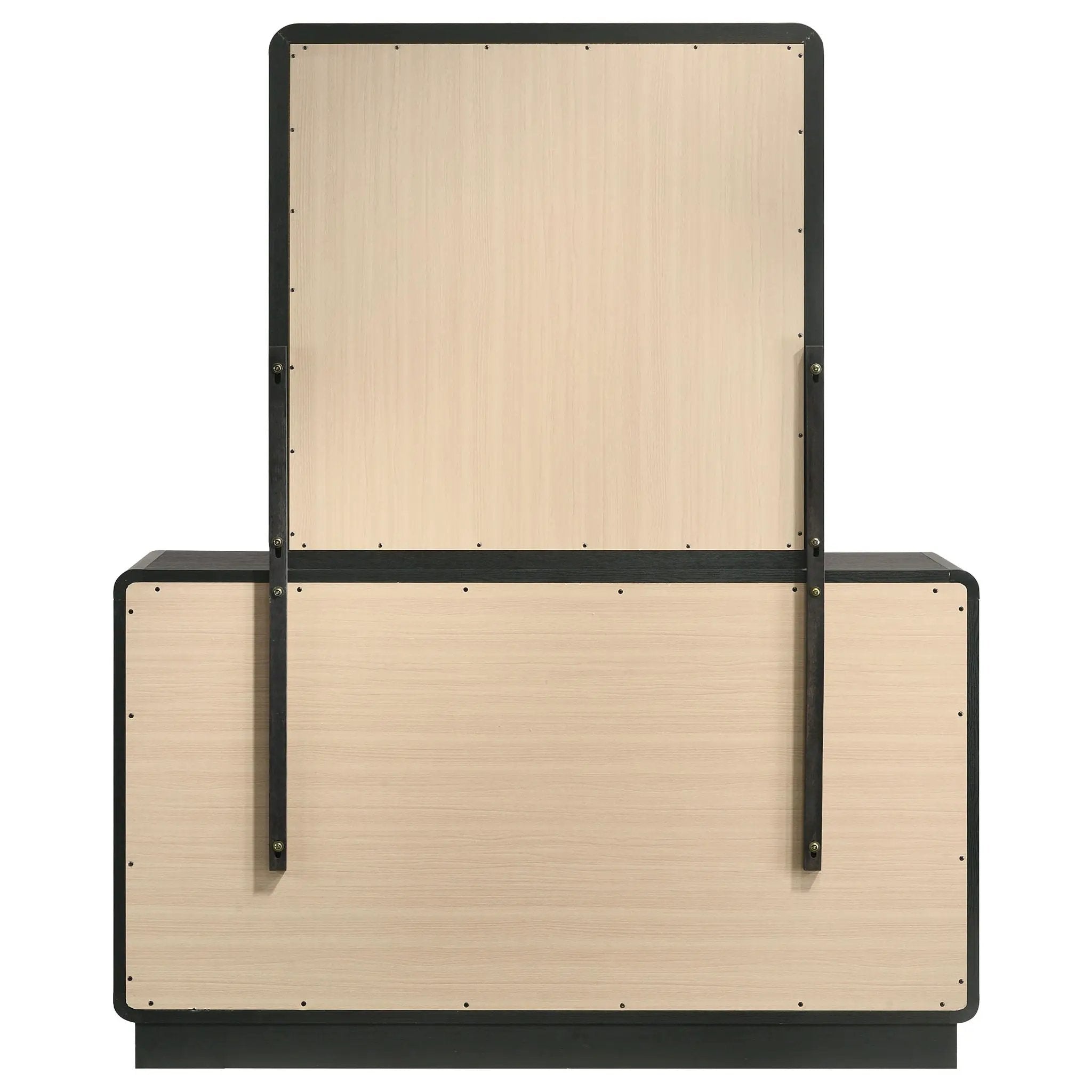 Cavelle 6-drawer Dresser and Mirror Black by Unique Piece Furniture