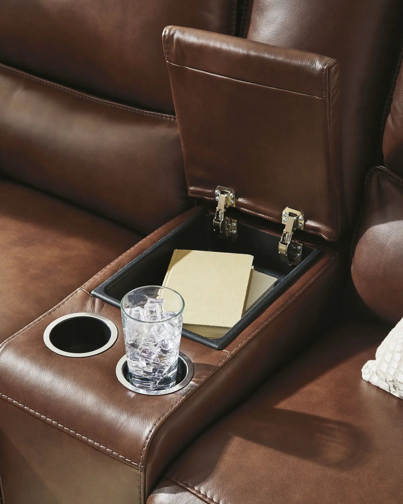 DeepWakes - Power Reclining Loveseat / Console / Adjustable Headrest by Unique Piece Furniture