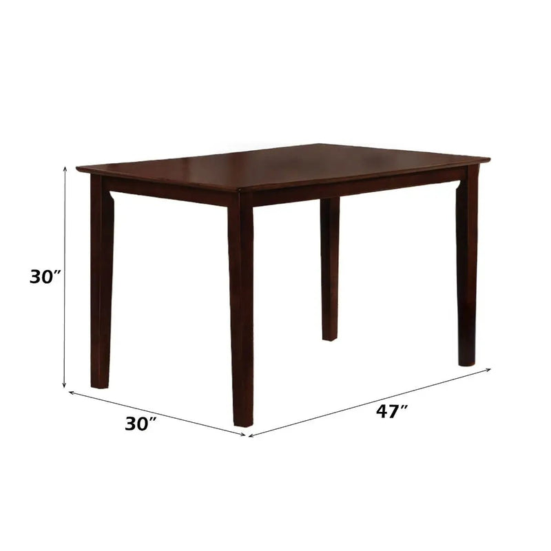 Samuel - 5 Piece Dining Set - Beige Microfiber &Espresso by Unique Piece Furniture