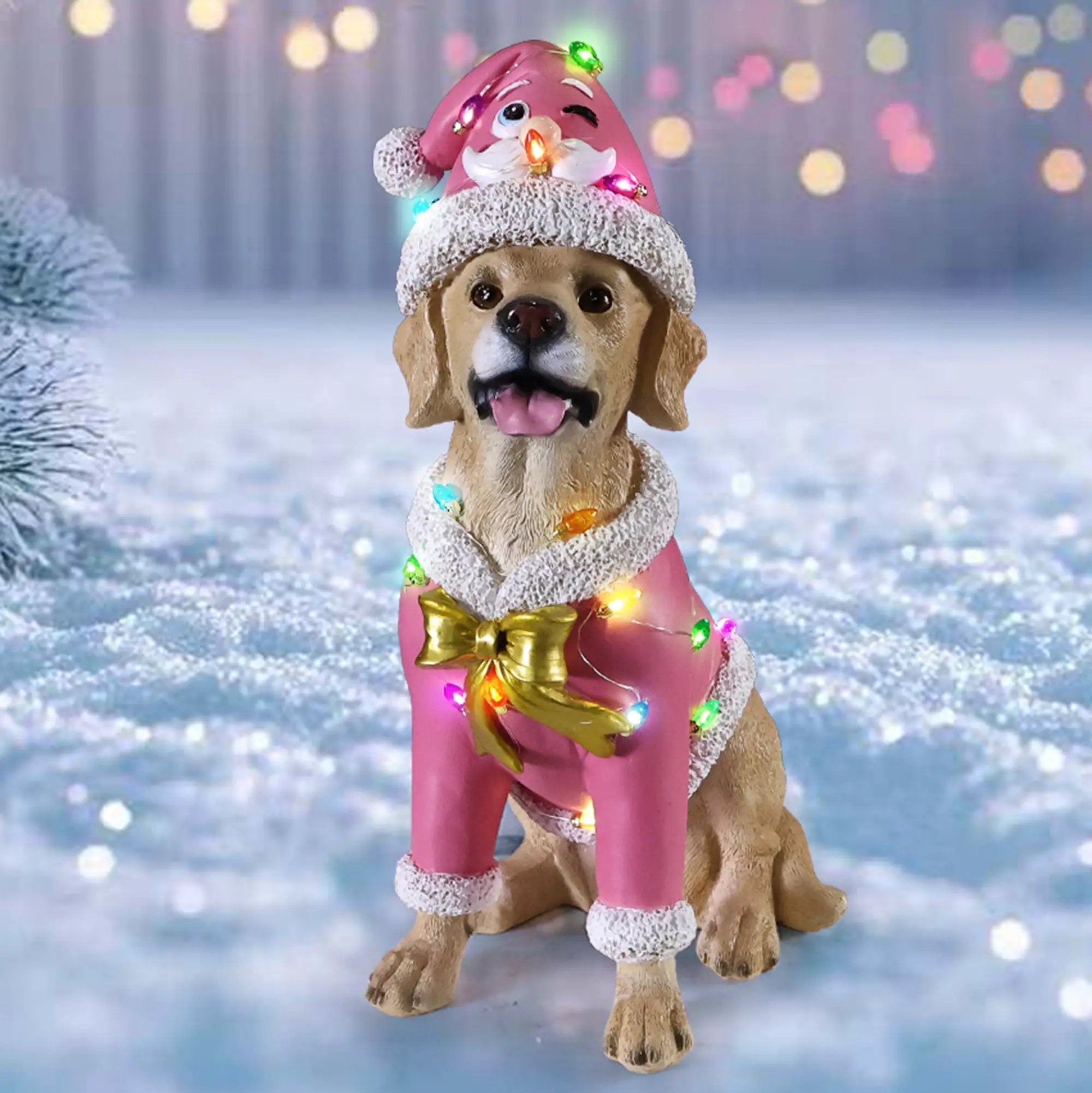 Christmas Labrador Retriever Statue by HouseOfZazla