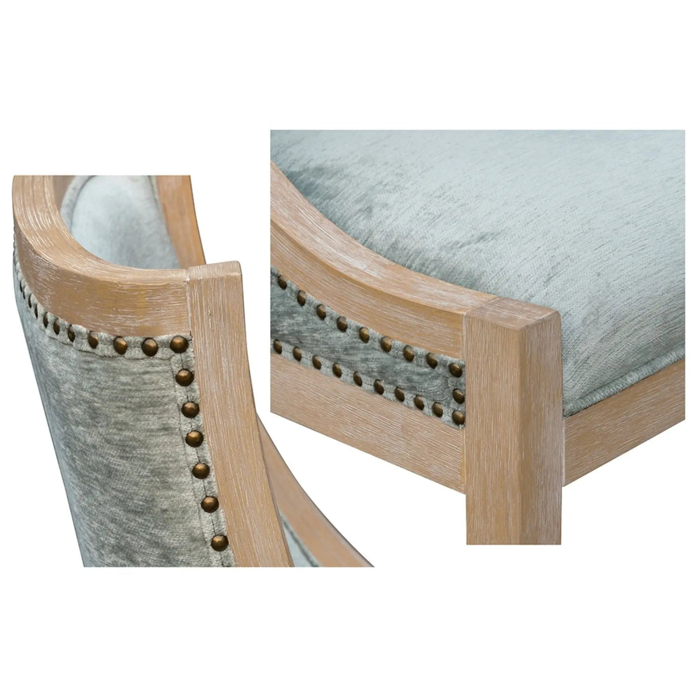 Upholstered Dining Chair With Nailhead Trim by HouseOfZazla