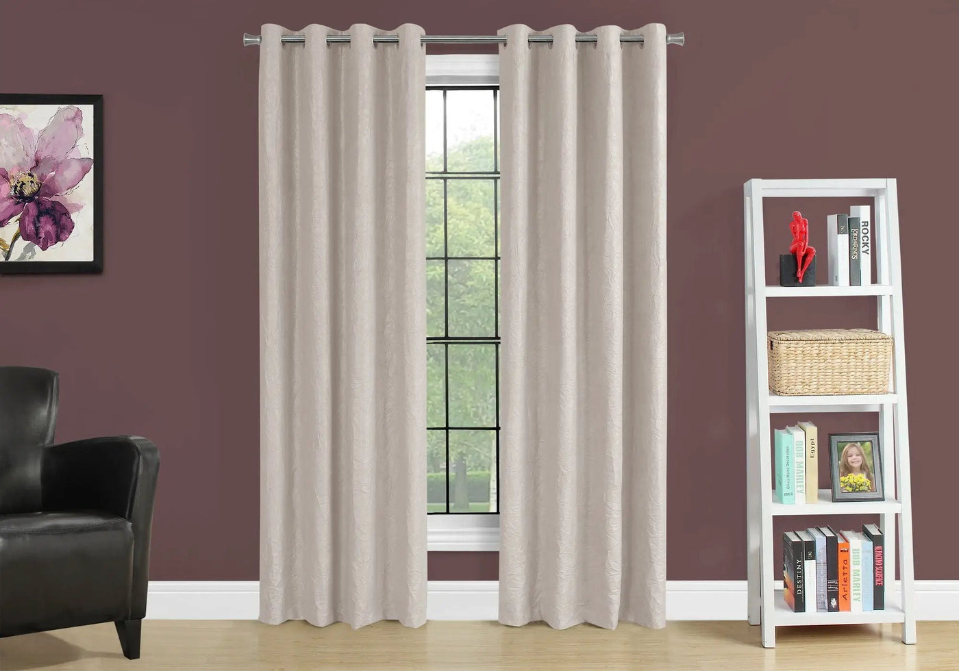 2 Pieces Set Room Darkening Curtain Panels with Grommet - Contemporary Style by HouseOfZazla