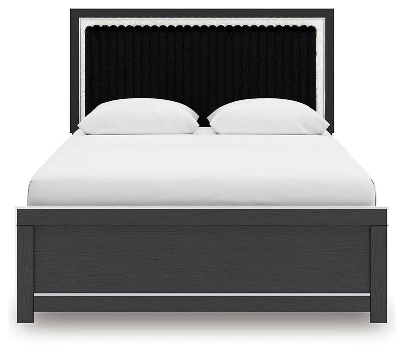 Zuraleus - Upholstered Panel Platform Bed With Roll Slats by Unique Piece Furniture