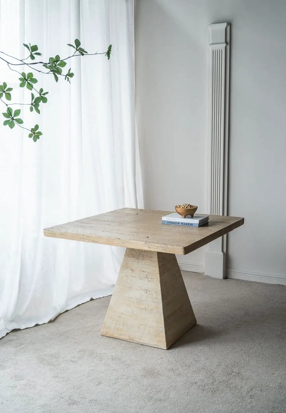 Square Dining Table With Pedestal Base by Unique Piece Furniture