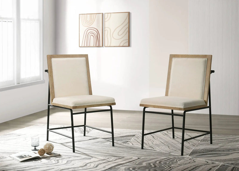 Torrance - Dining Chairs (Set of 2) - Oak Finish by HouseOfZazla