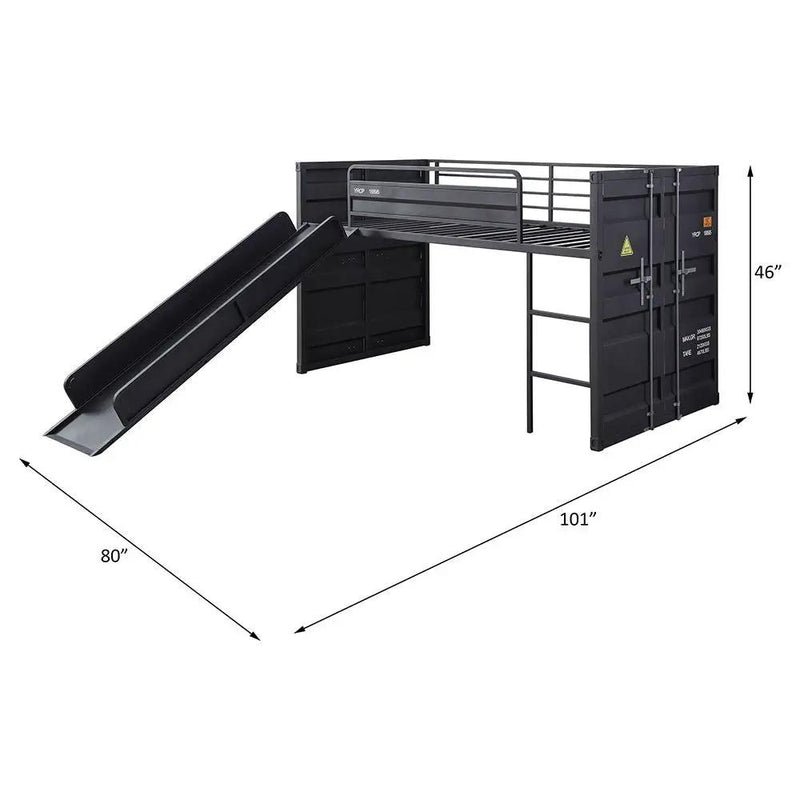 Cargo - Loft Bed w/Slide by Unique Piece Furniture
