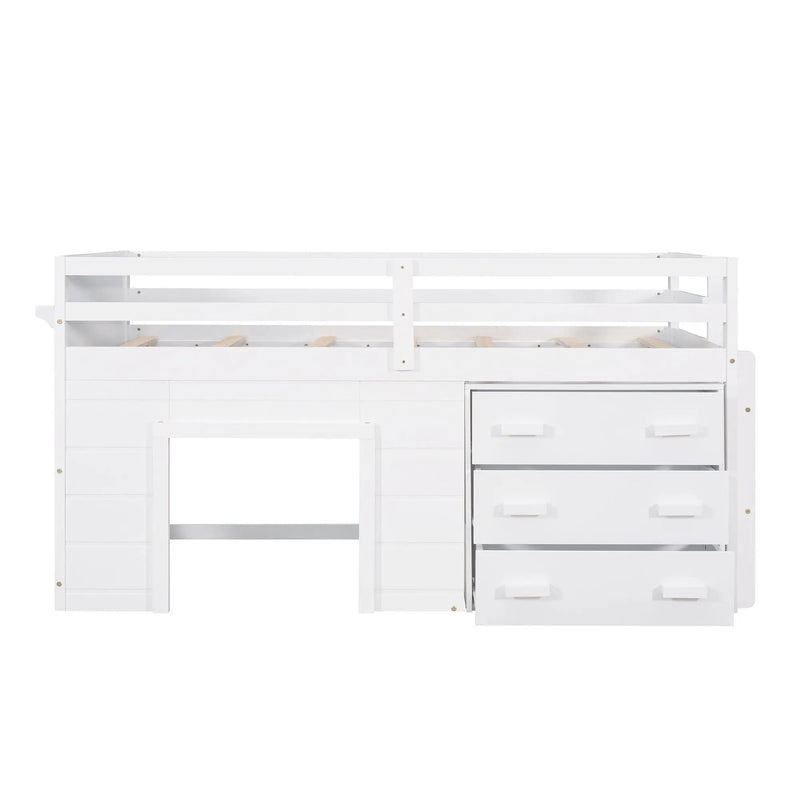 Loft Bed With Cabinet And Shelf by Unique Piece Furniture