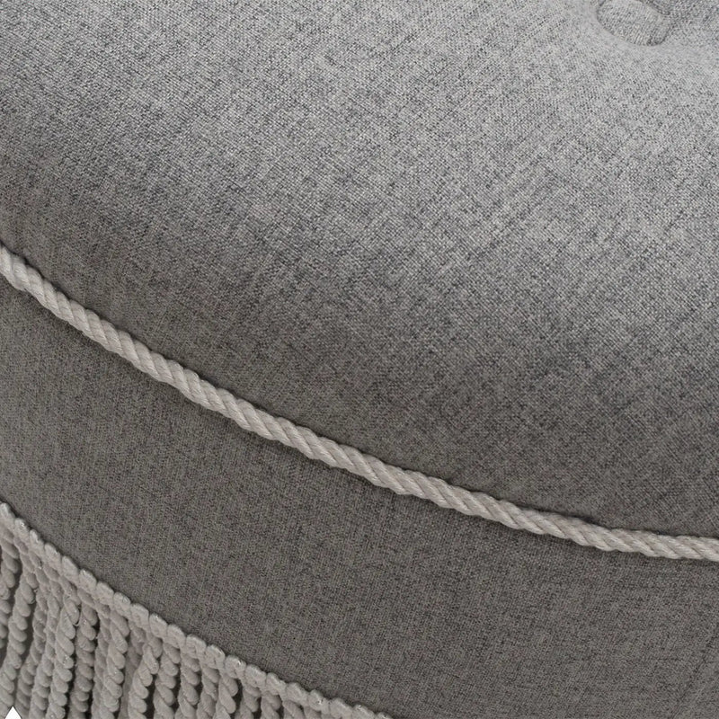 Yolanda - Round Upholstered Accent Ottoman by Unique Piece Furniture