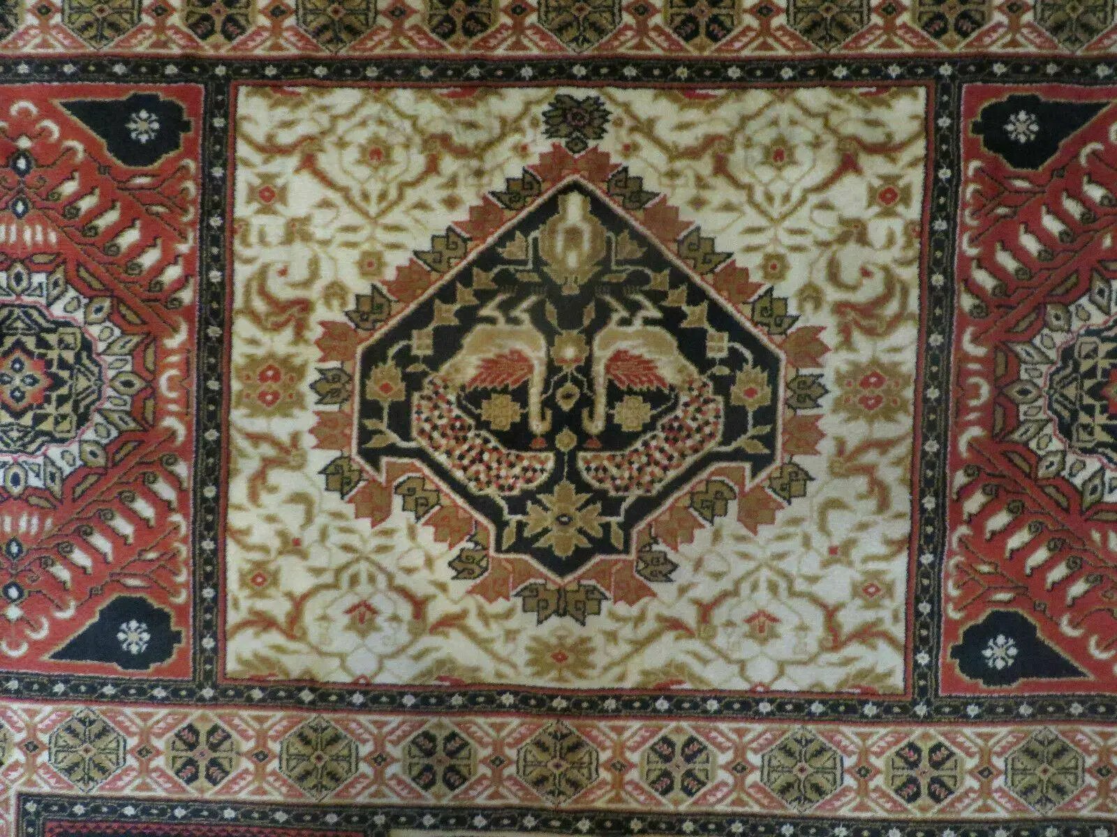 Couristan Rug 10x14, Large Belgium Power Loomed Wool Carpet 10 x 14 ft, Brown Tan Cream Oriental Rug, Living Room Rug, Large Area Rug by Jewel Rugs