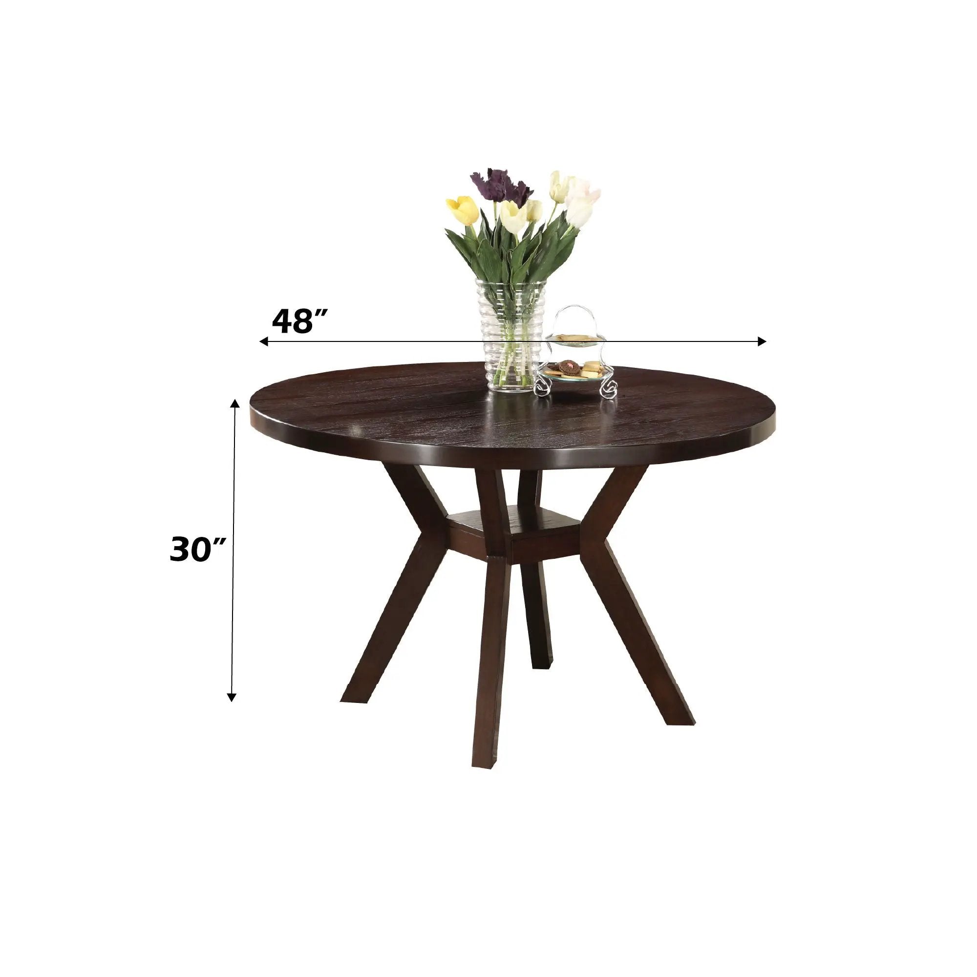 Drake - 5 Pieces Dining Room Set - Espresso / Gray by Unique Piece Furniture