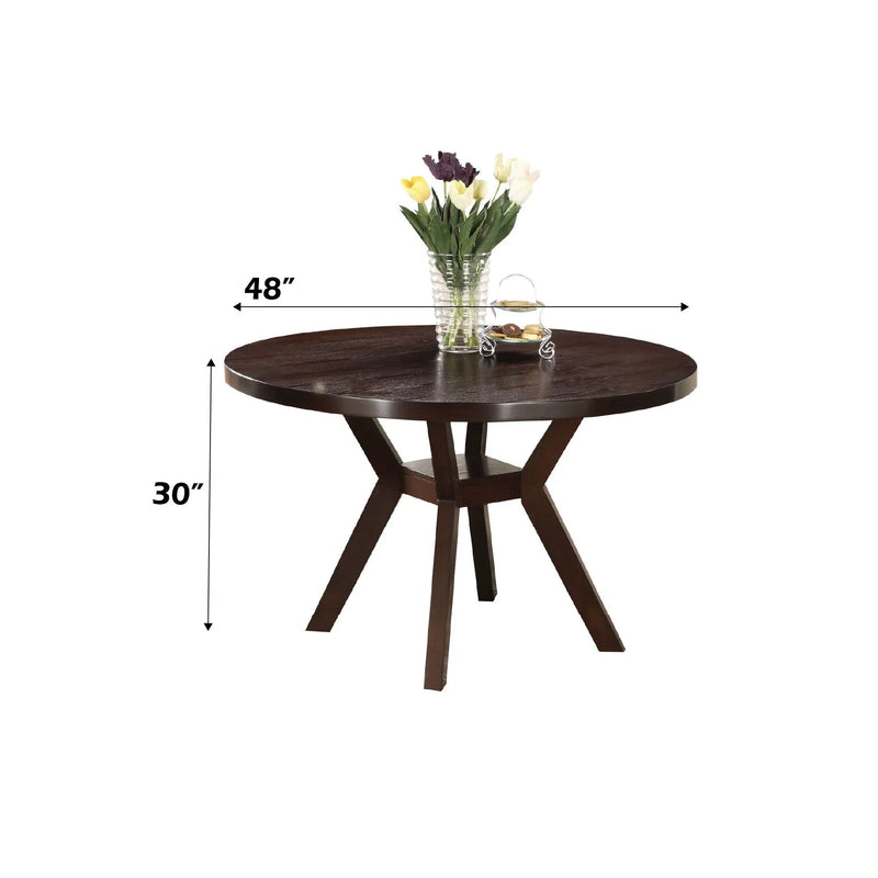 Drake - 5 Pieces Dining Room Set - Espresso / Gray by Unique Piece Furniture