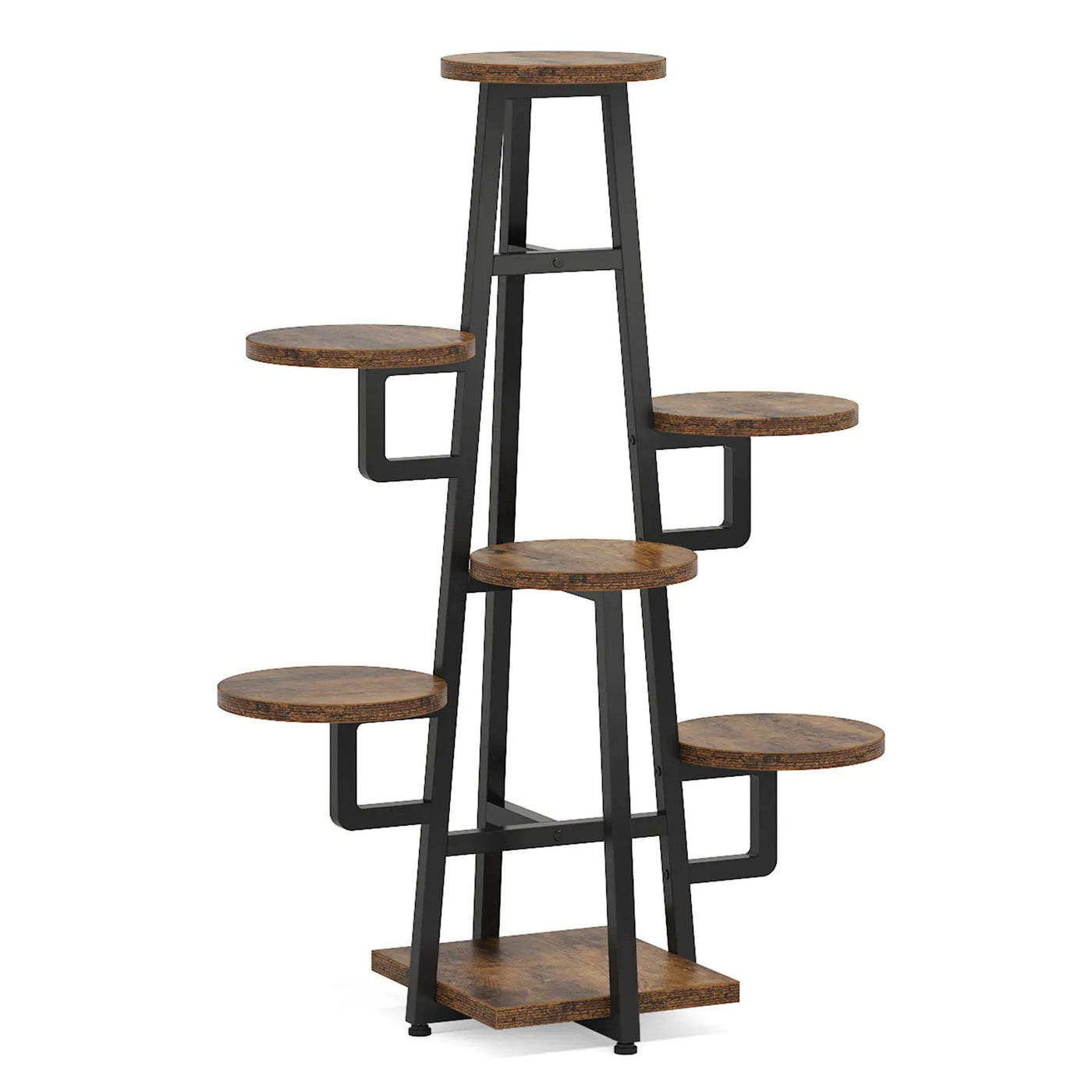 7 Tier Corner Plant Shelf With High Low Design For Living Room by HouseOfZazla