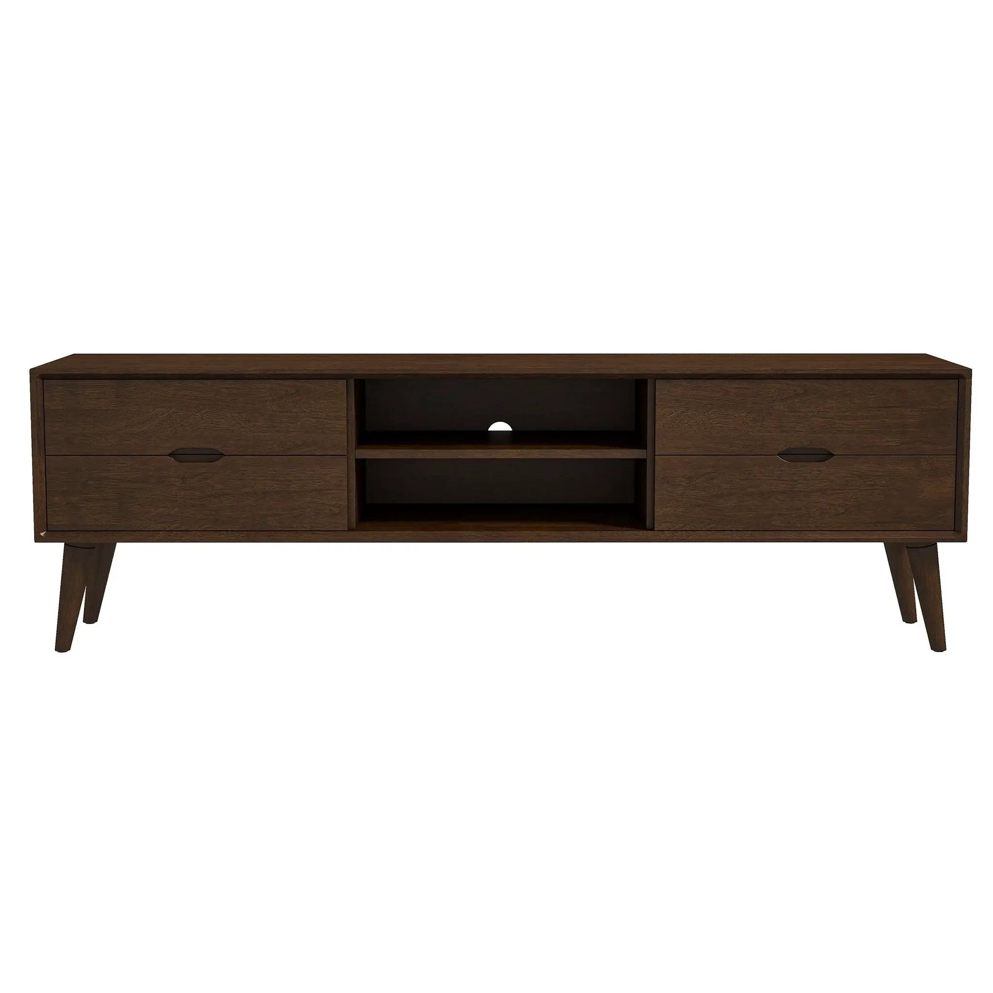 Adrian - TV Stand - Walnut Brown by HouseOfZazla