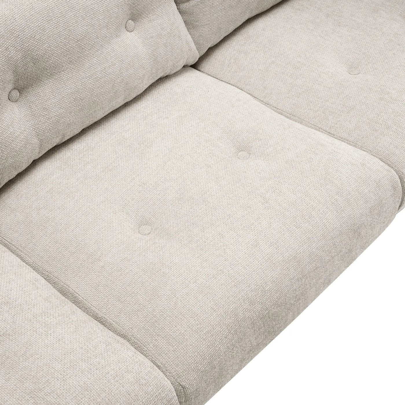 Upholstered Sofa Modern 3 Seater Sofa Couch With Tufted Design For Living Room by HouseOfZazla