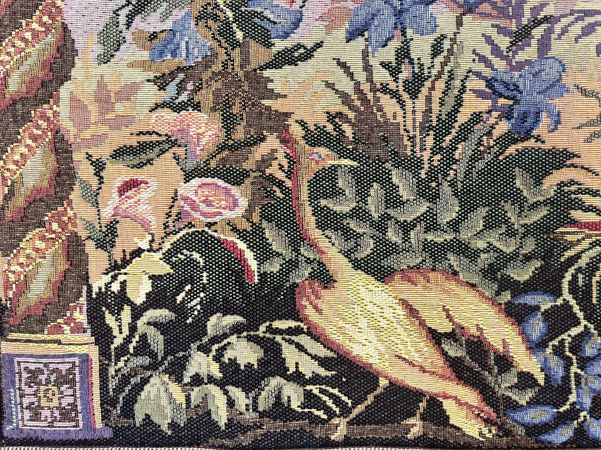 Vintage Tapestry 4 x 5.6, Adorned Elephant Pictorial by Jewel Rugs
