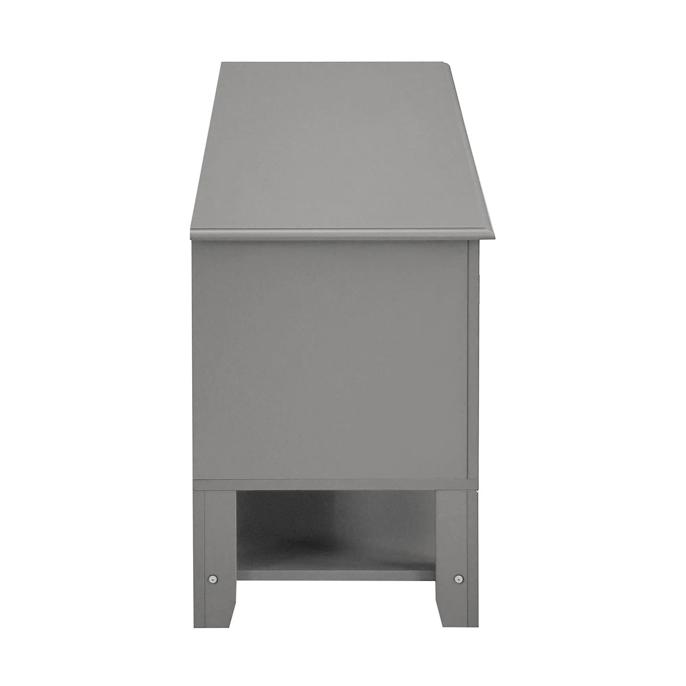 TV Stand, Entertainment Center With Dual Drawers And Hidden Storage, Cabinet With Soft Closing Doors And Sleek Panel Design by HouseOfZazla