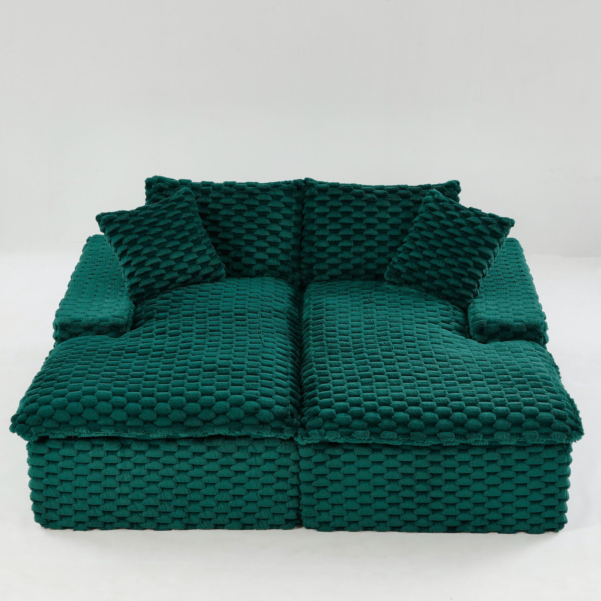 Double Chaise Lounge With Full Compressed Sponge by HouseOfZazla