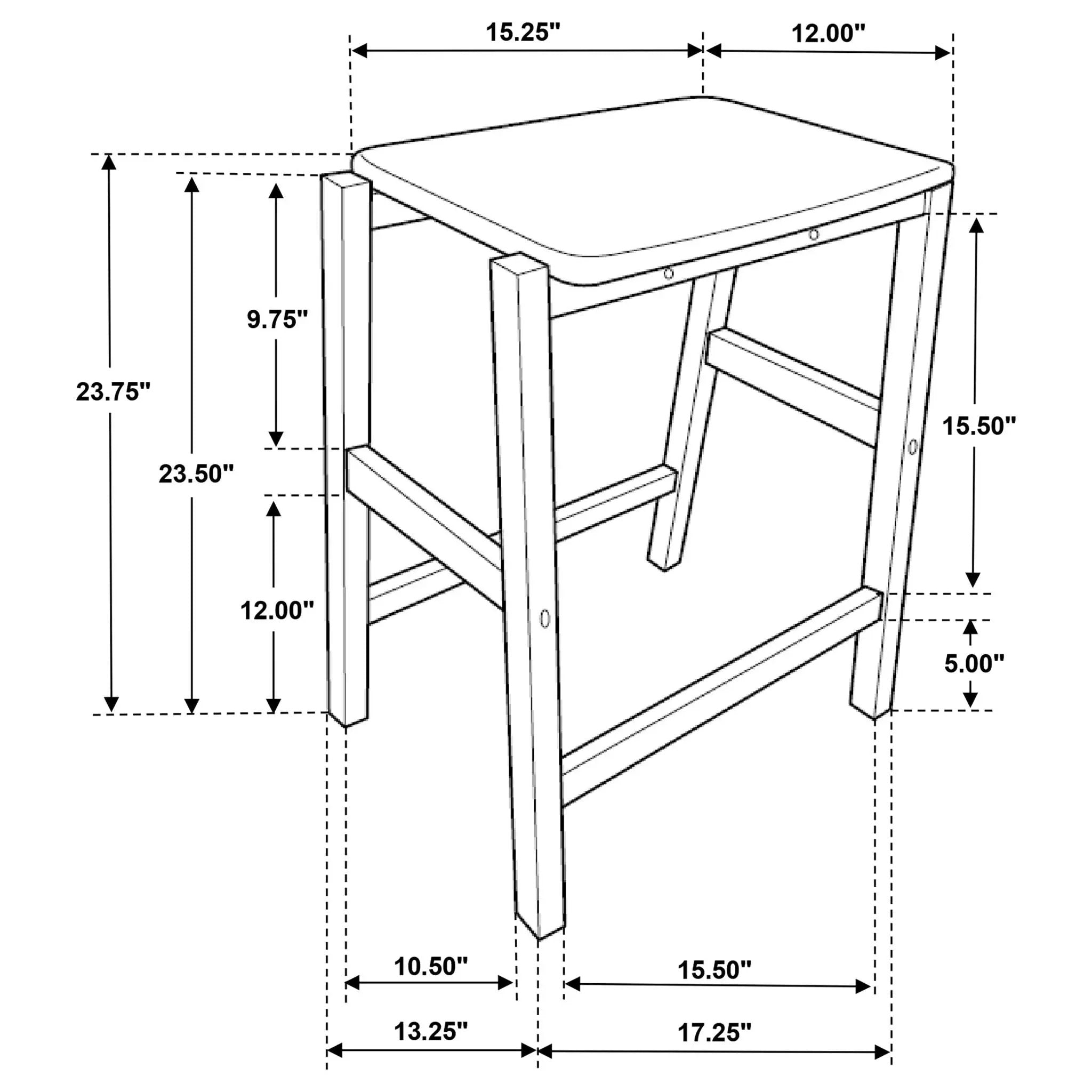 Cowichan - Backless Counter Stool (Set of 2) - White by HouseOfZazla