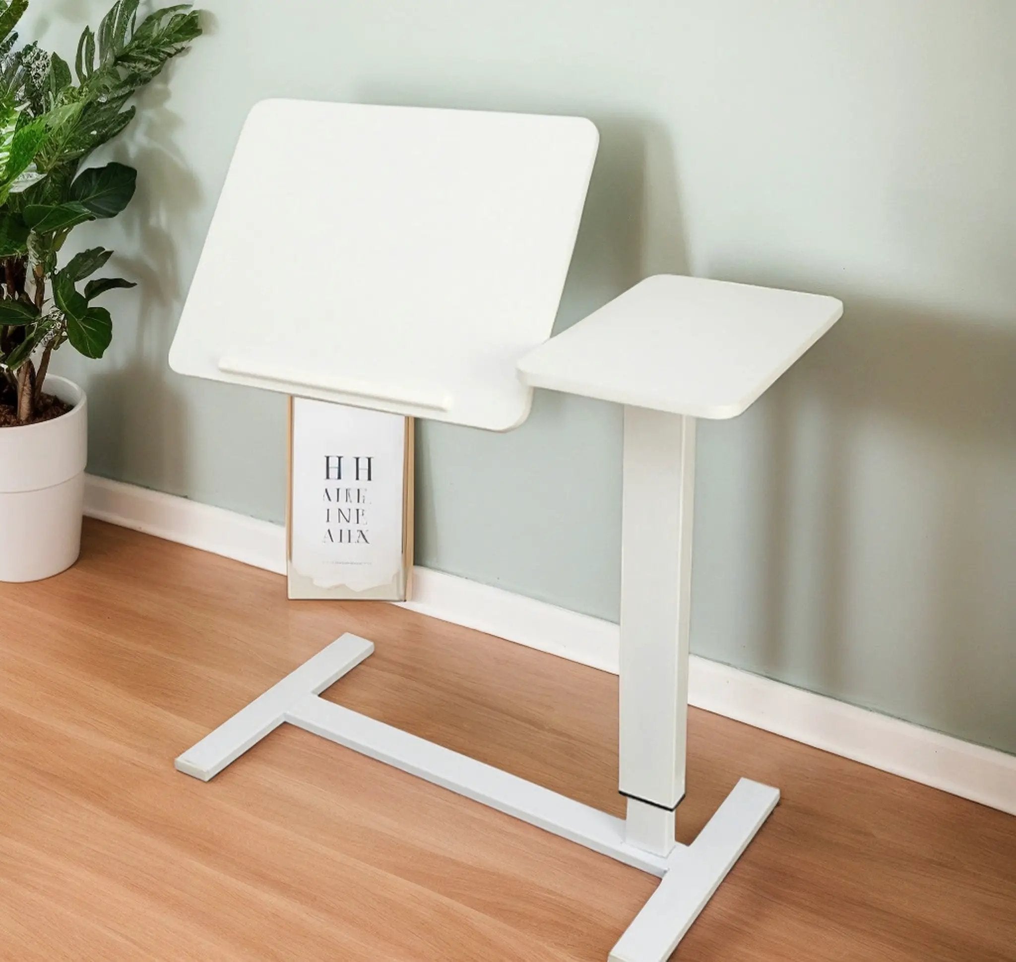 Overbed Bedside Desk, Mobile Rolling Laptop Stand by HouseOfZazla