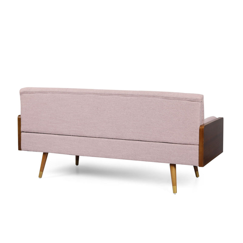 Aidan Mid Century Modern Tufted Fabric Sofa by HouseOfZazla