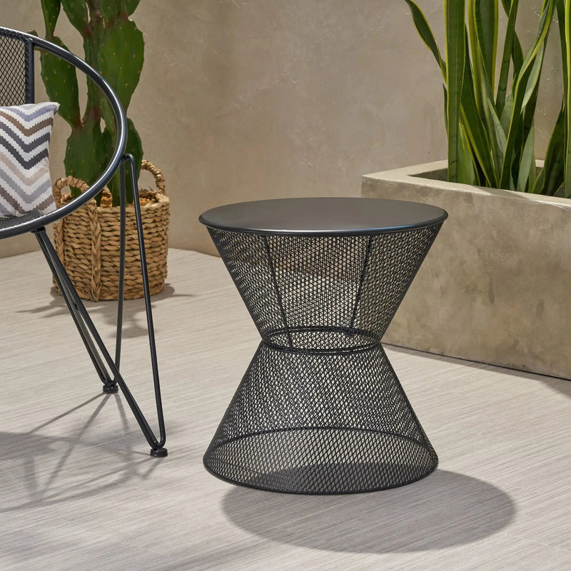 Nevada Contemporary Side Table With Design by HouseOfZazla