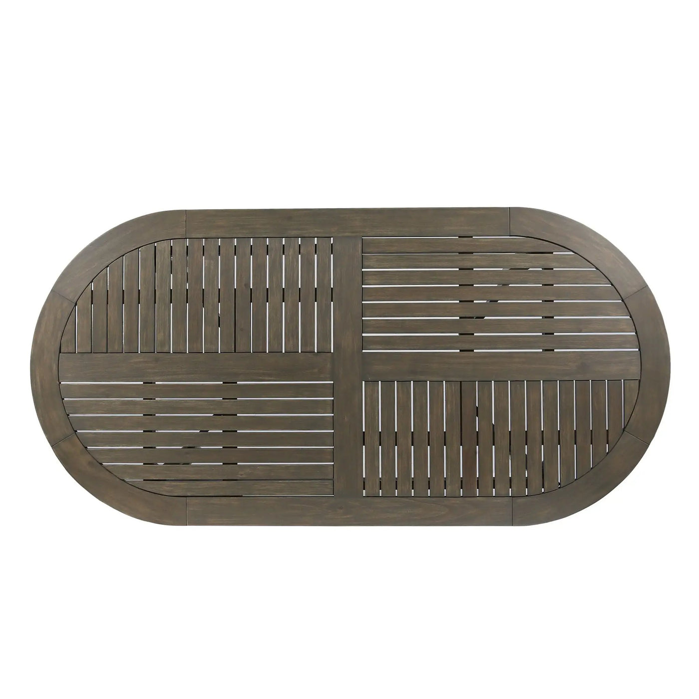Outdoor Table With Smooth Lines, Slat Top by HouseOfZazla