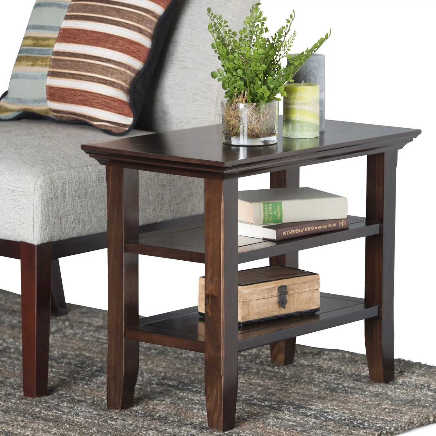 Acadian - Narrow Side Table, Handcrafted by HouseOfZazla