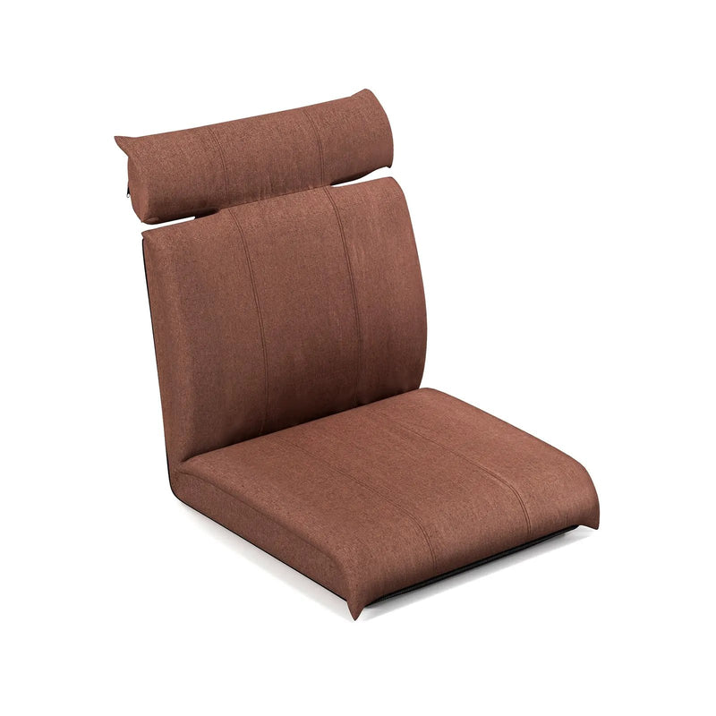 Folding Floor Chair with 14-Position Adjustable Backrest by DirectDeals