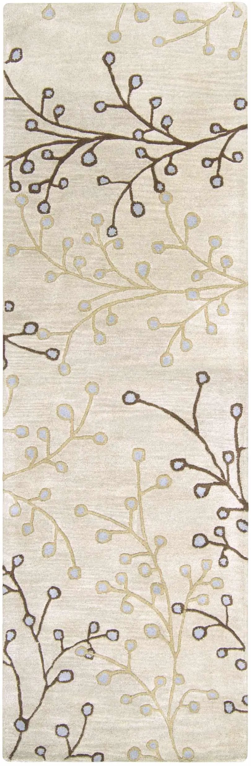 Elsu Beige&Gray Wool Rug by Boutique Rugs
