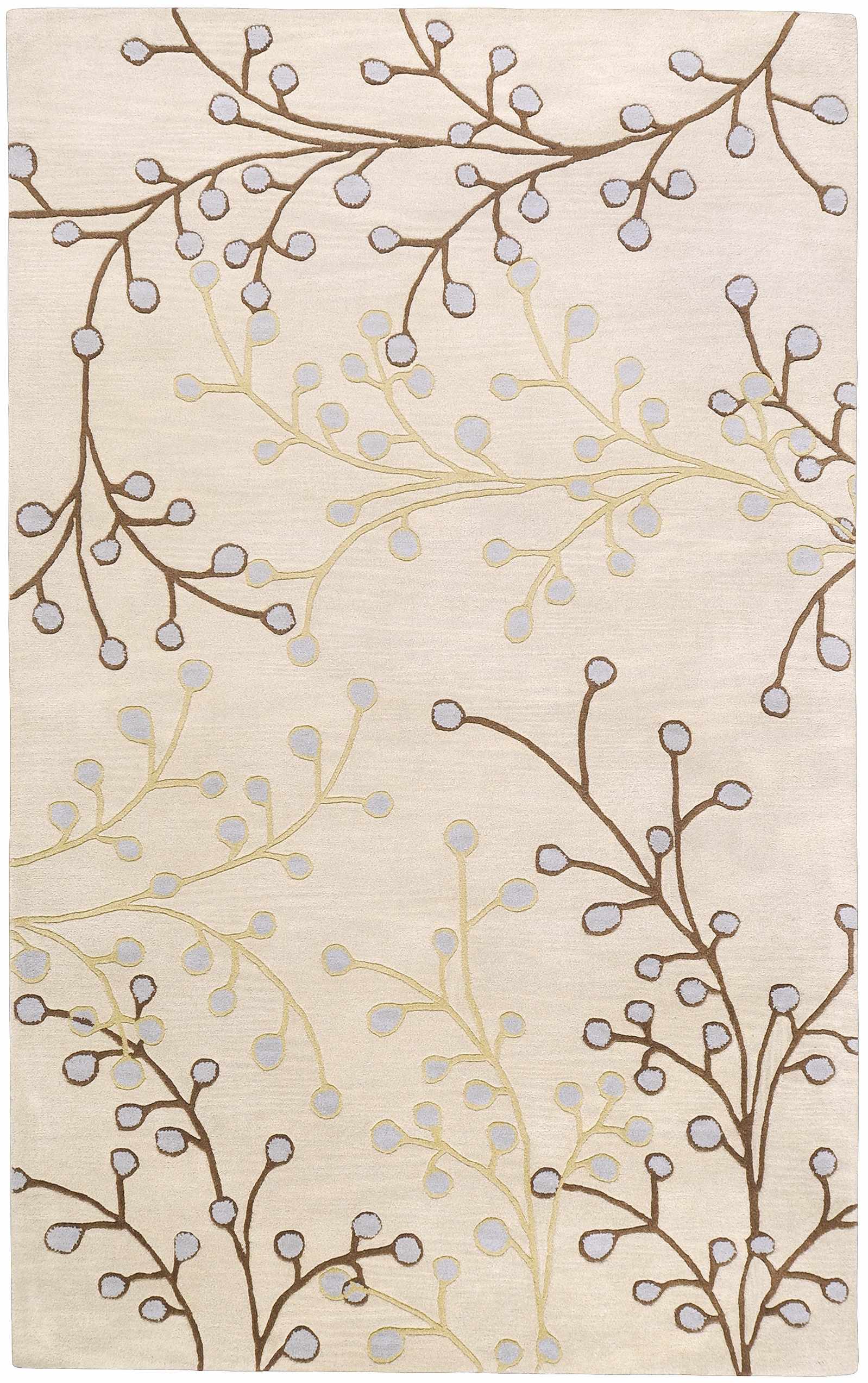Elsu Beige&Gray Wool Rug by Boutique Rugs