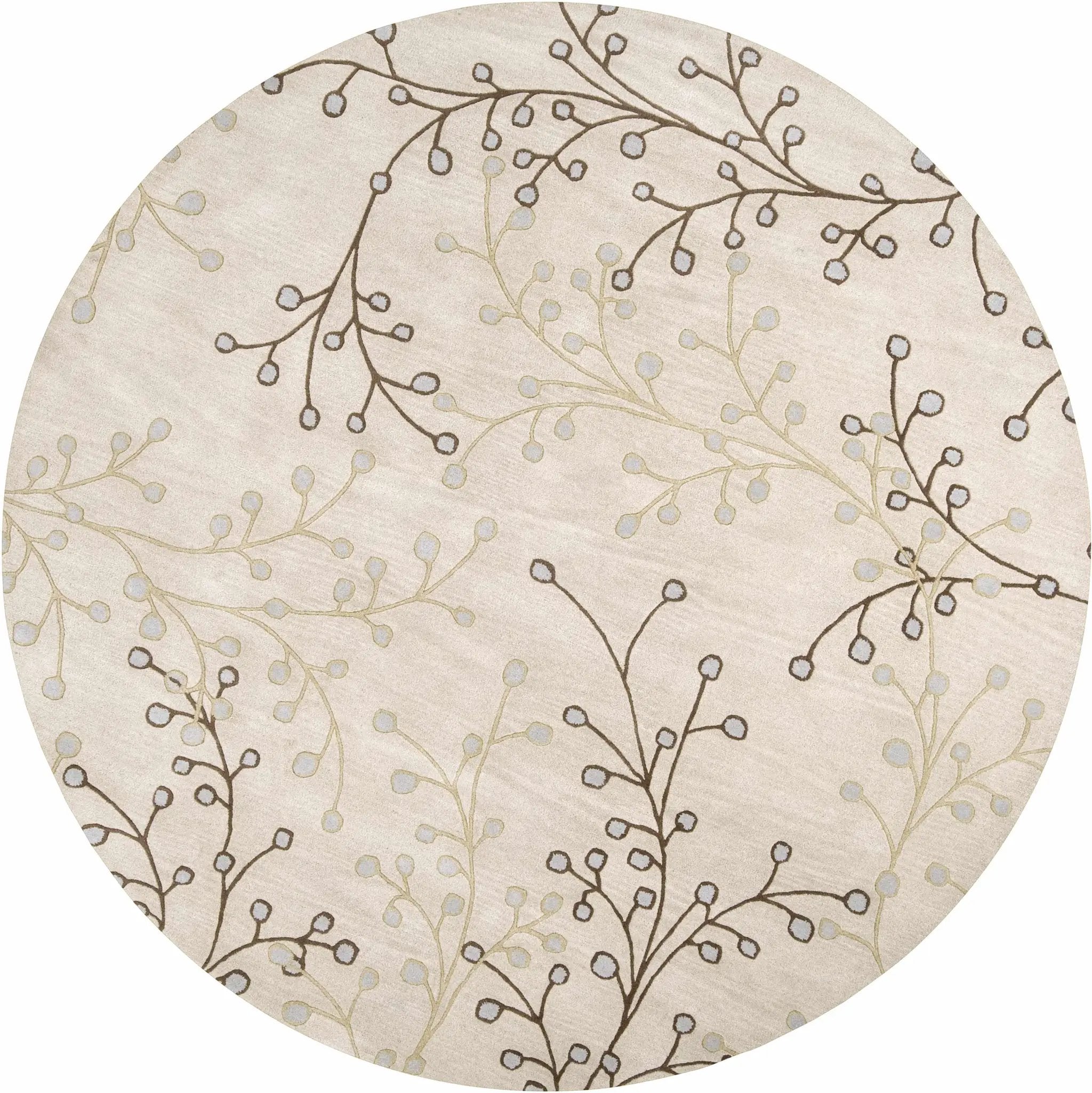 Elsu Beige&Gray Wool Rug by Boutique Rugs
