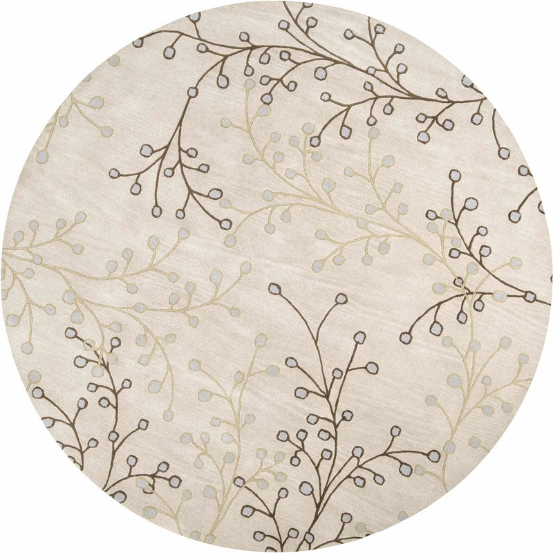 Elsu Beige&Gray Wool Rug by Boutique Rugs