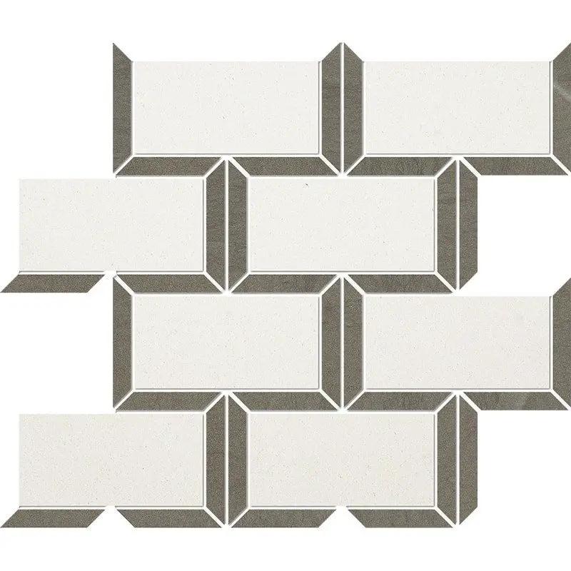 Champagne, Bosphorus Honed Cascade Limestone Mosaics 9 5/8x11 13/16 by Stonetiledepot