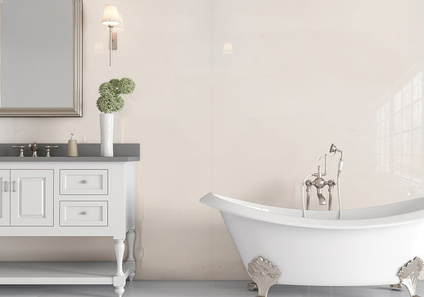 Champagne Honed Limestone Slab Random room scene
