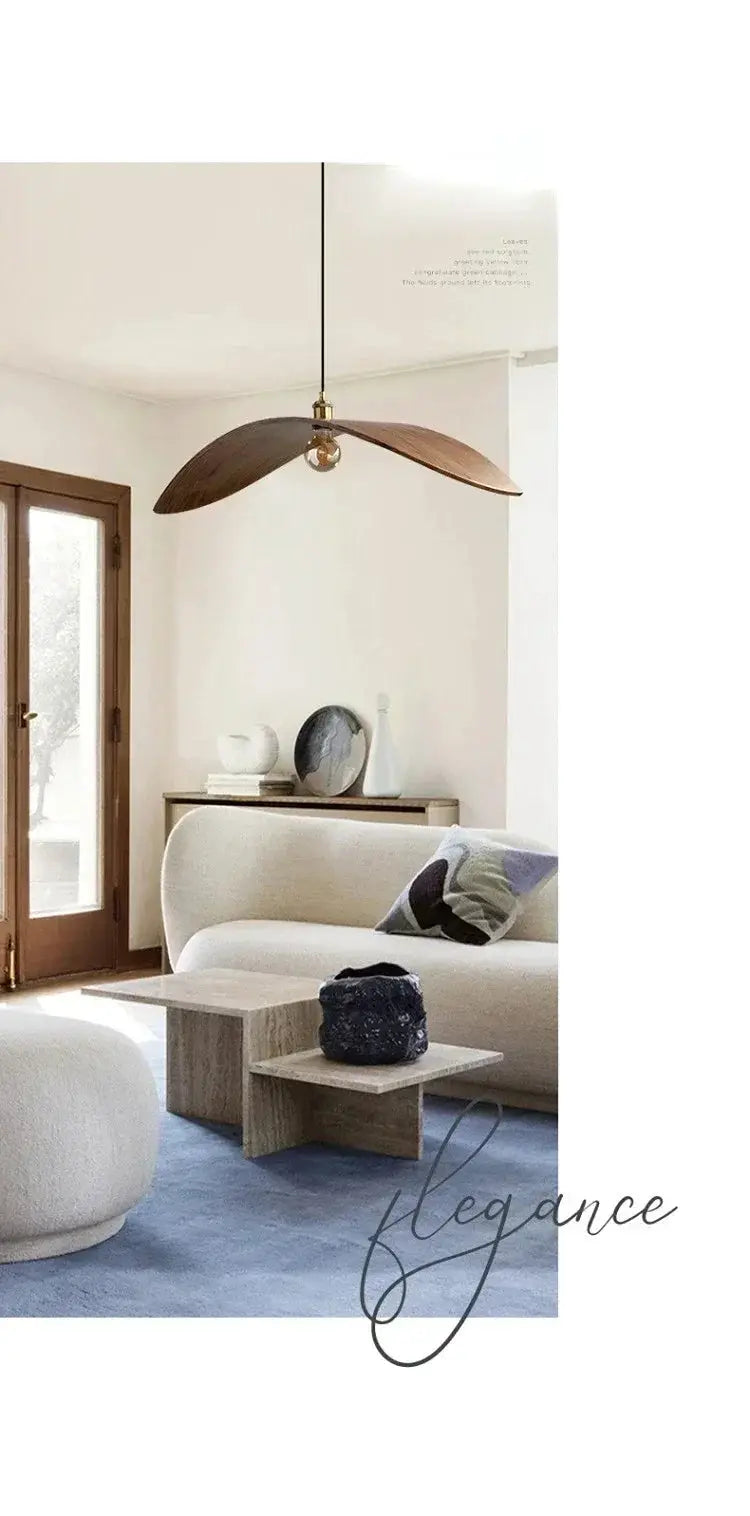 Chandelier - Modern Walnut Pendant by House Of Avana