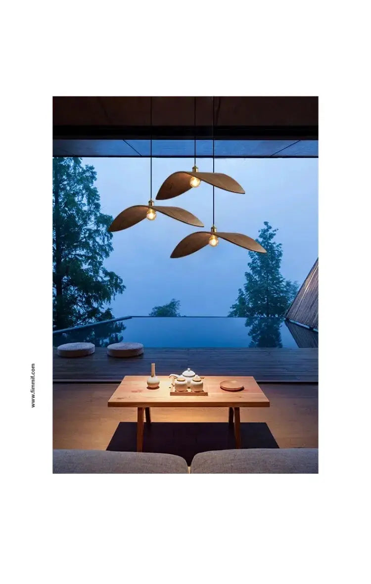 Chandelier - Modern Walnut Pendant by House Of Avana