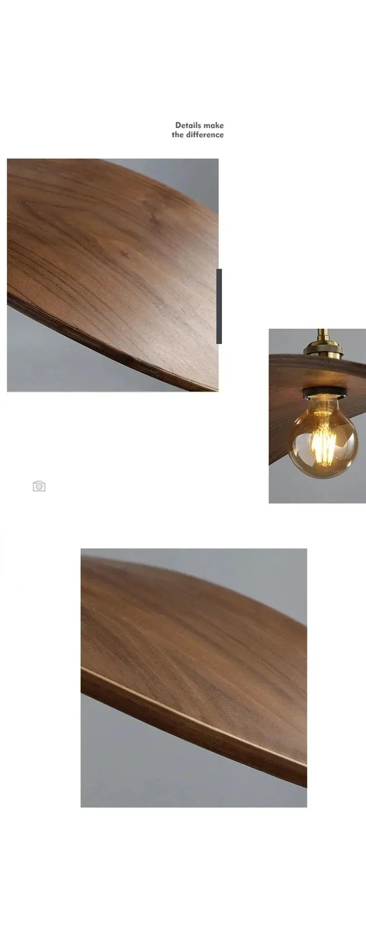 Chandelier - Modern Walnut Pendant by House Of Avana