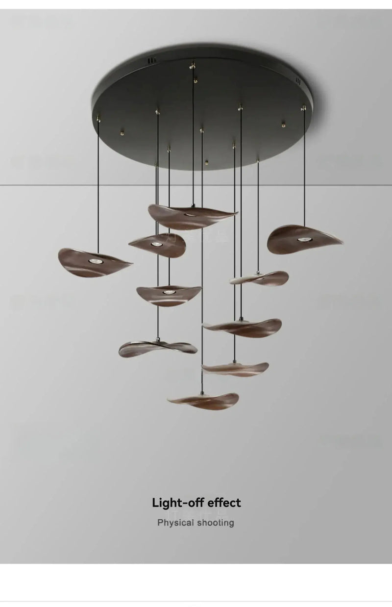 Chandelier - Multi-head Walnut by House Of Avana