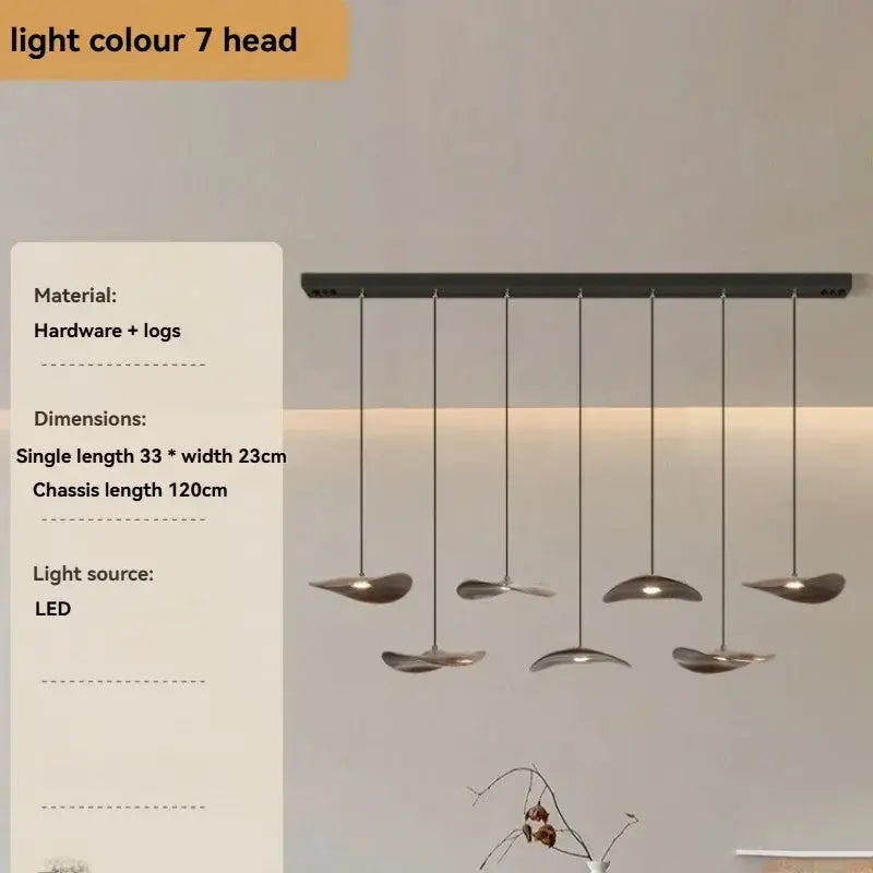 Chandelier - Multi-head Walnut by House Of Avana