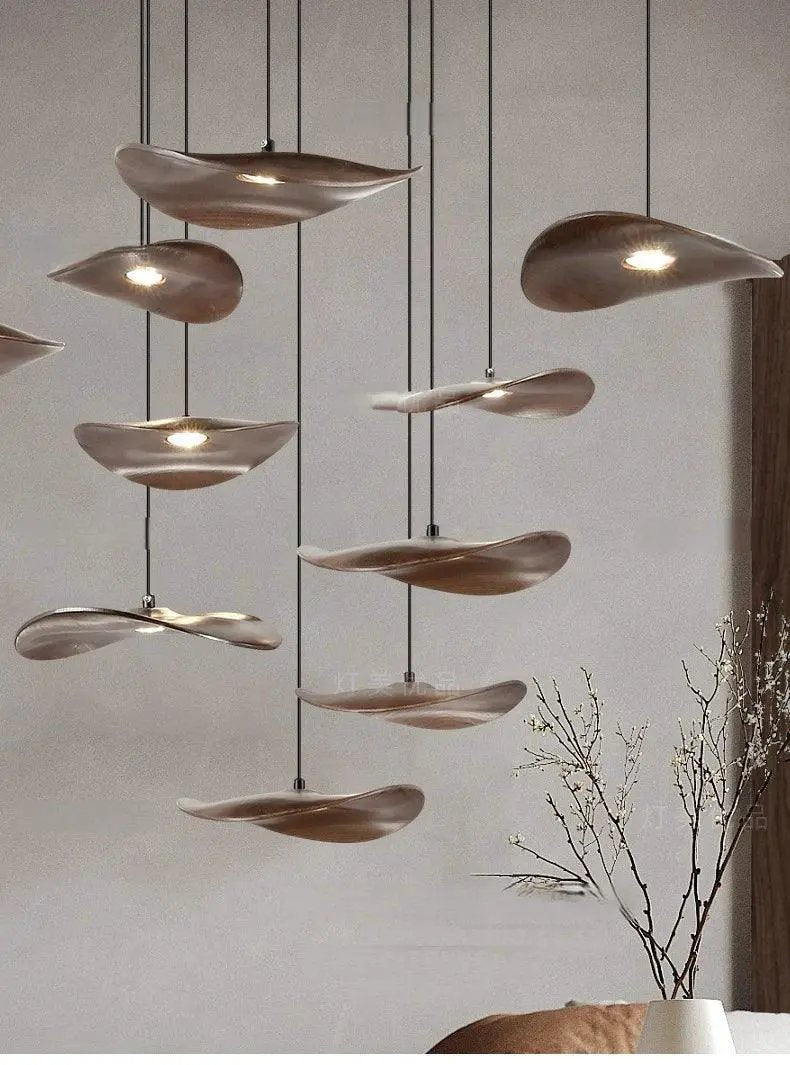 Chandelier - Multi-head Walnut by House Of Avana