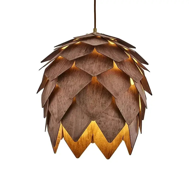 Chandelier - Retro Walnut Pendant by House Of Avana
