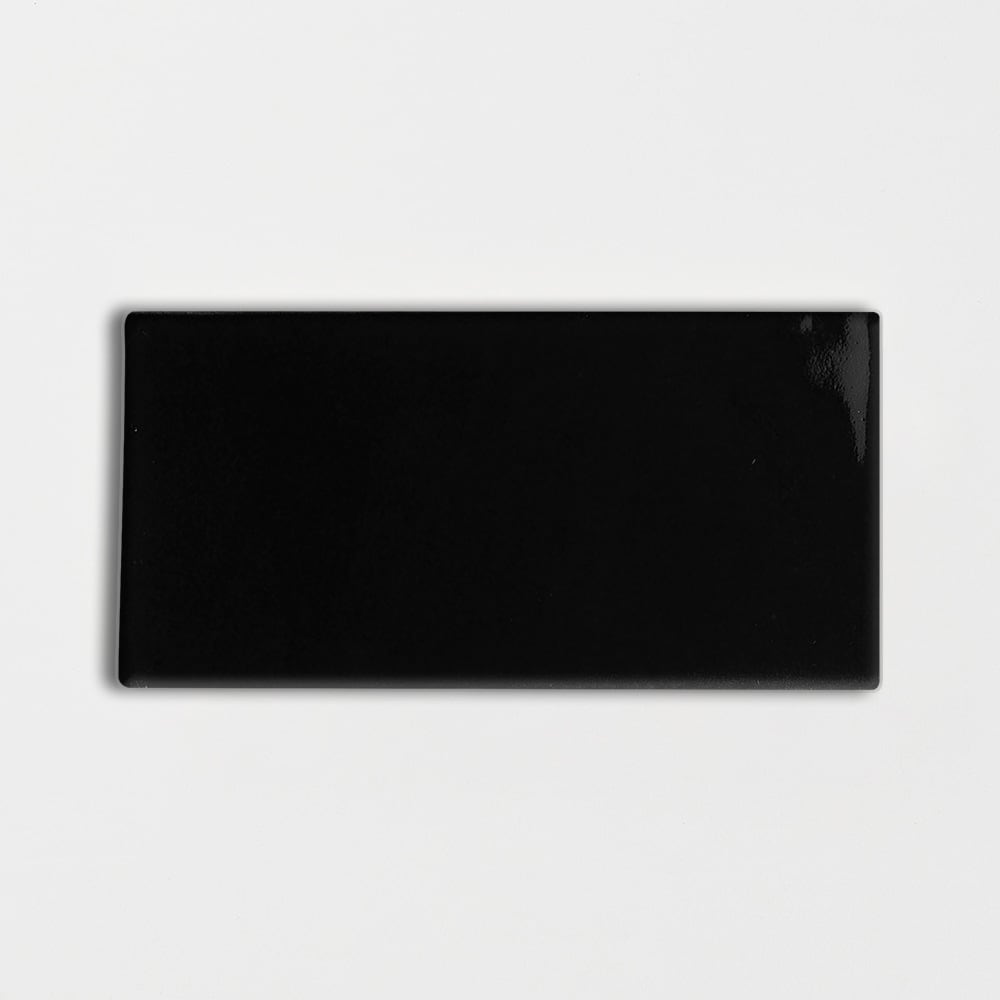 Midnight Glossy Subway Ceramic Tiles 3x6 Ceramic Glossy 3x12 Tiles